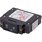UL-489 Circuit Breaker - 20A Flat Rocker - Image 1