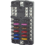 ST Blade Fuse Block - 12 Circuits with Negative Bus - Image 1