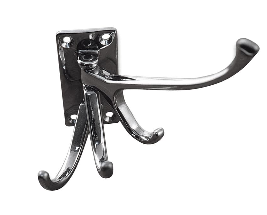 Coat hook with 3 swinging arms - Image 1