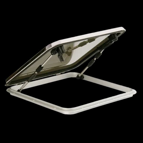 Bomar SS Voyager Mid Profile Series 25 1/8″ x 25 1/8″ Square Stainless Steel Hatch - Image 1
