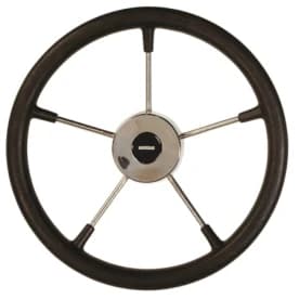 VETUS steering wheel (360 mm - 14") with PU-foam layer black - Image 1