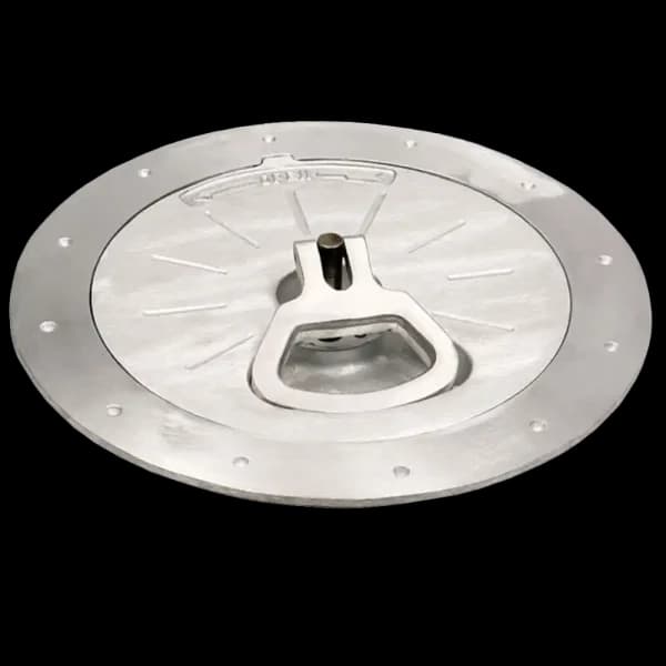 Bomar Commercial Grade Series 10 1/4″ Dia Round Cast Aluminum Inspection Hatch - Image 1