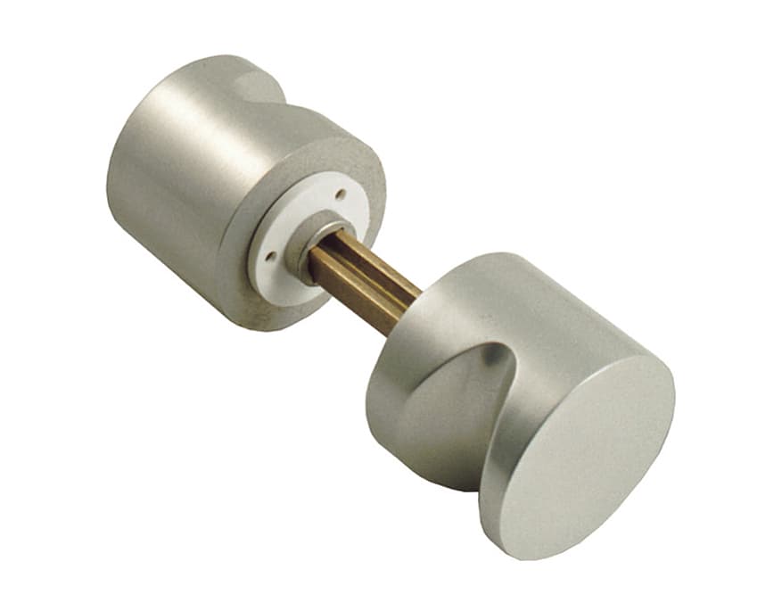 Pair of knobs anodized aluminium with nylon washers - Image 1