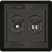 360 Panel - 12V DC Socket and Dual USB Charger - Image 1