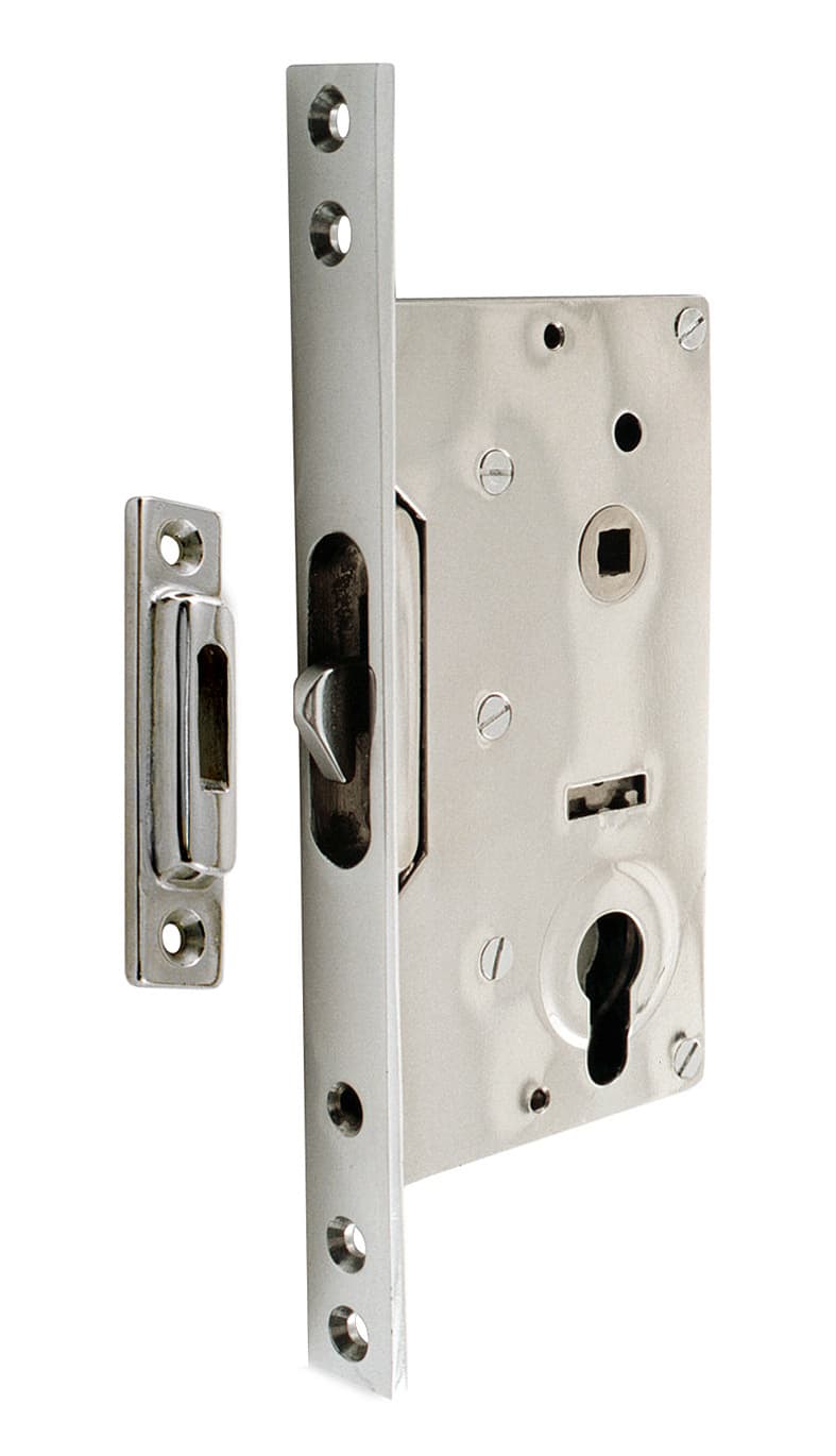 Lock with striker,st. st. hook and hole for security cylinder - Image 1