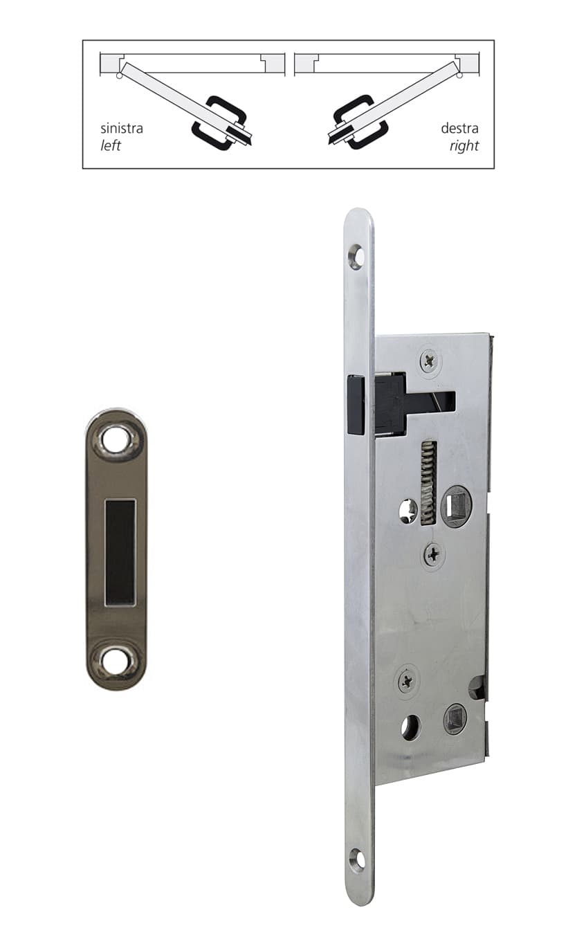 MAGNETIC LOCK – 40MM BACKSET WITH 13MM FACEPLATE AND STRIKE PLATE - Image 1