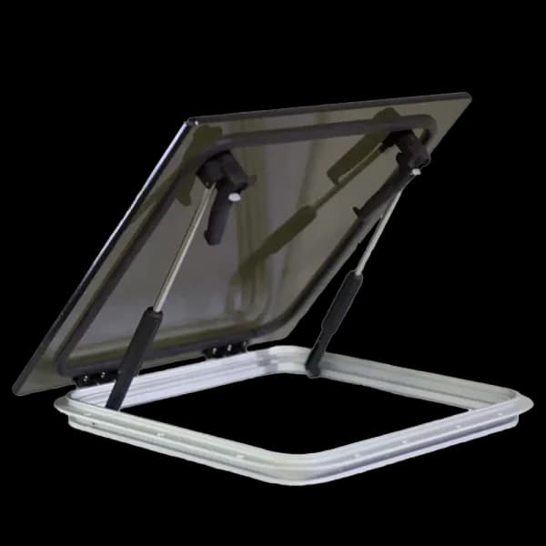 Bomar 3600 Series Flush 10 3/4″ x 10 3/4″ Square Extruded Aluminum Hatch - Image 1