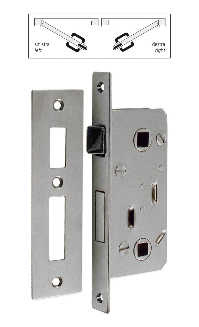 Lock with striking plate and square for locking 7mm - Image 1