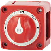 m-Series Selector 3 Position Battery Switch - Red - Image 1