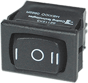 Rocker Switch DPDT - (ON)-OFF-(ON) - Image 1