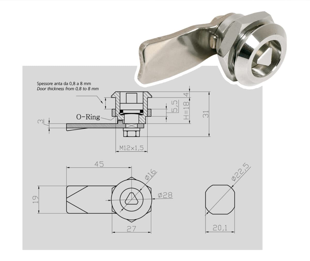 Lever lock - Image 1