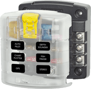 ST Blade Fuse Block - 6 Circuits with Cover - Image 1
