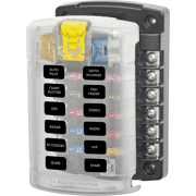 ST Blade Fuse Block - 12 Circuits with Cover - Image 1