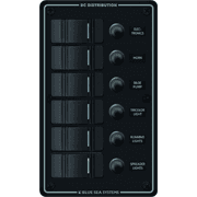 Water Resistant Circuit Breaker Panel 6 Position-Black - Image 1