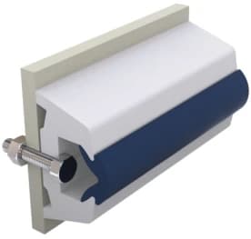 Vinyl rubbing strake, white, TRAP 60 x 38 mm - Image 1