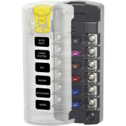 ST Blade Fuse Block - 6 Independent Circuits with Cover - Image 1
