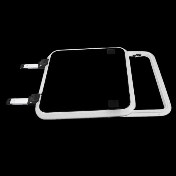 Bomar 1400 Series 33″ x 25″ Rectangle Extruded Aluminum Sliding Roof Hatch - Image 1