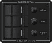Water Resistant Circuit Breaker Panel 3 Position-Black - Image 1
