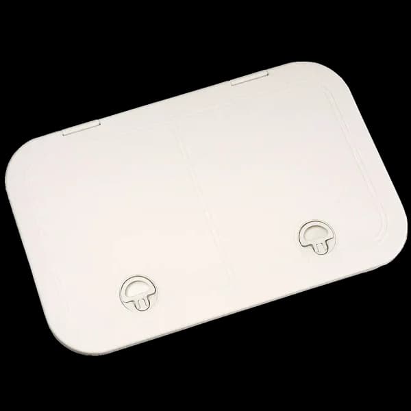 Bomar Gray Series 10″ X 30″ Rectangle Molded Access Hatch - Color: White - Image 1