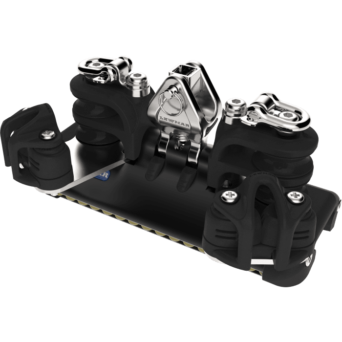 Size 2 HTX TB Car With Upstand, Double Control Sheaves, Becket & Cleat - Image 1