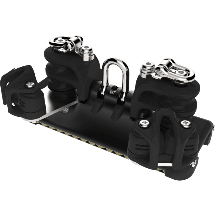 HTX TB Car With Shackle, Double Control Sheaves, Becket & Cleat - Image 1