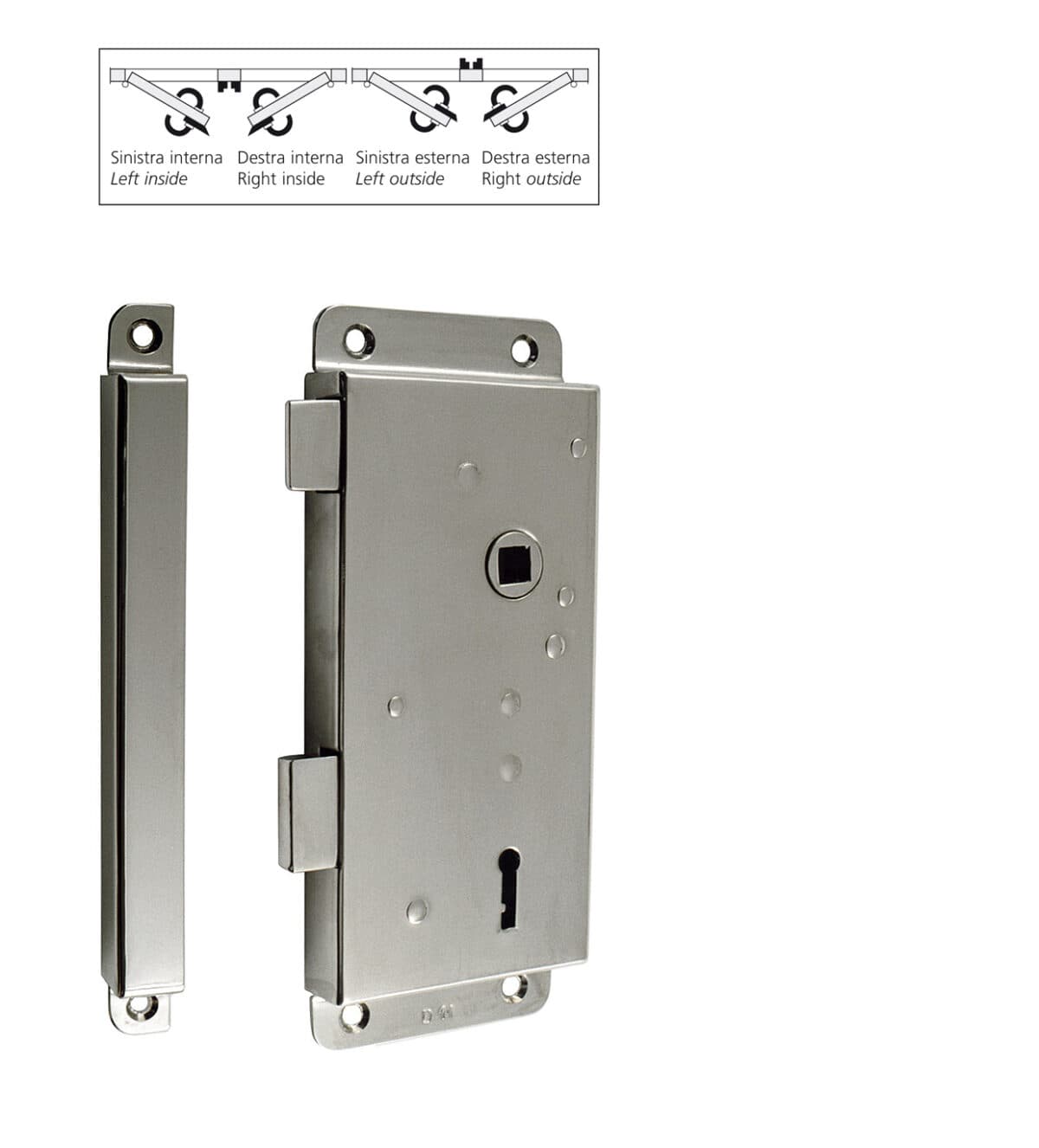 Lock with 3 keys and striker - Image 1