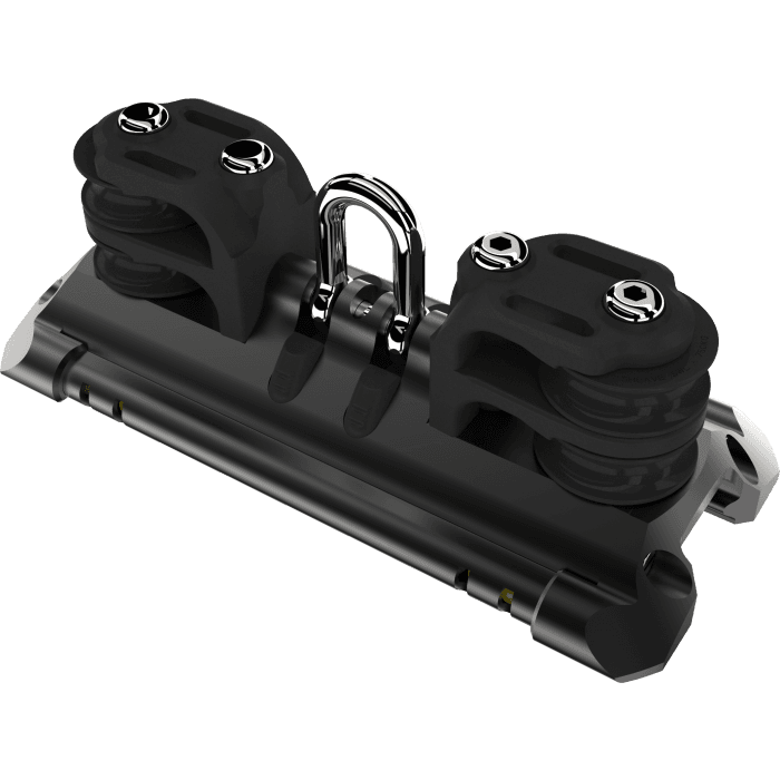 NTR TB Mainsheet Car With Shackle & 2 Double Control Line Sheaves - Image 1