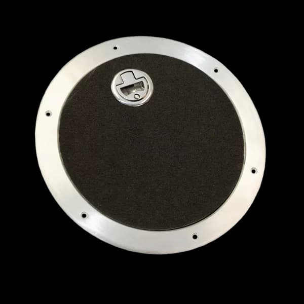 Bomar 4000 Series 10″ Dia Round Extruded Aluminum Tread Plate Access Hatch - Image 1
