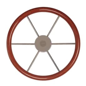 VETUS steering wheel with mahogany rim, 550 mm - 21" - Image 1