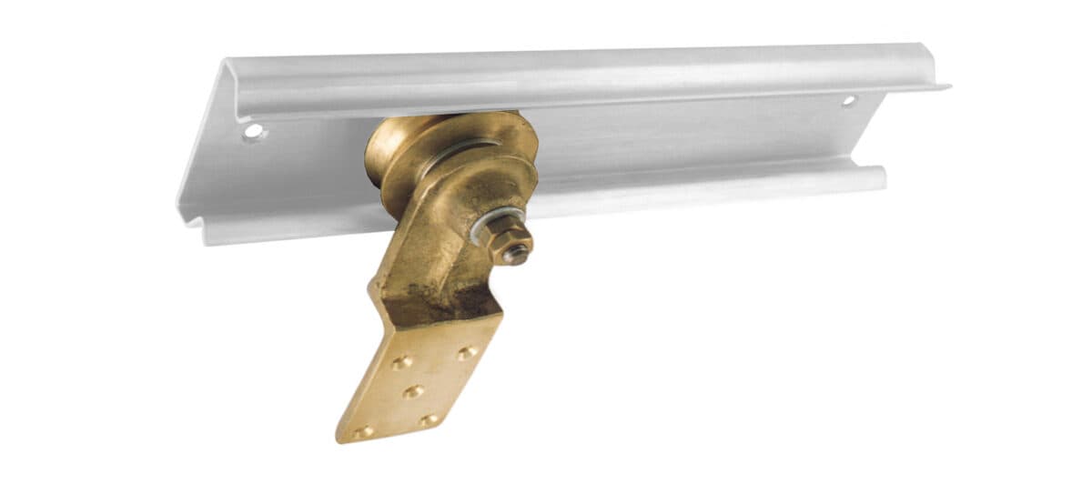 Brass wheel pulley - Image 1