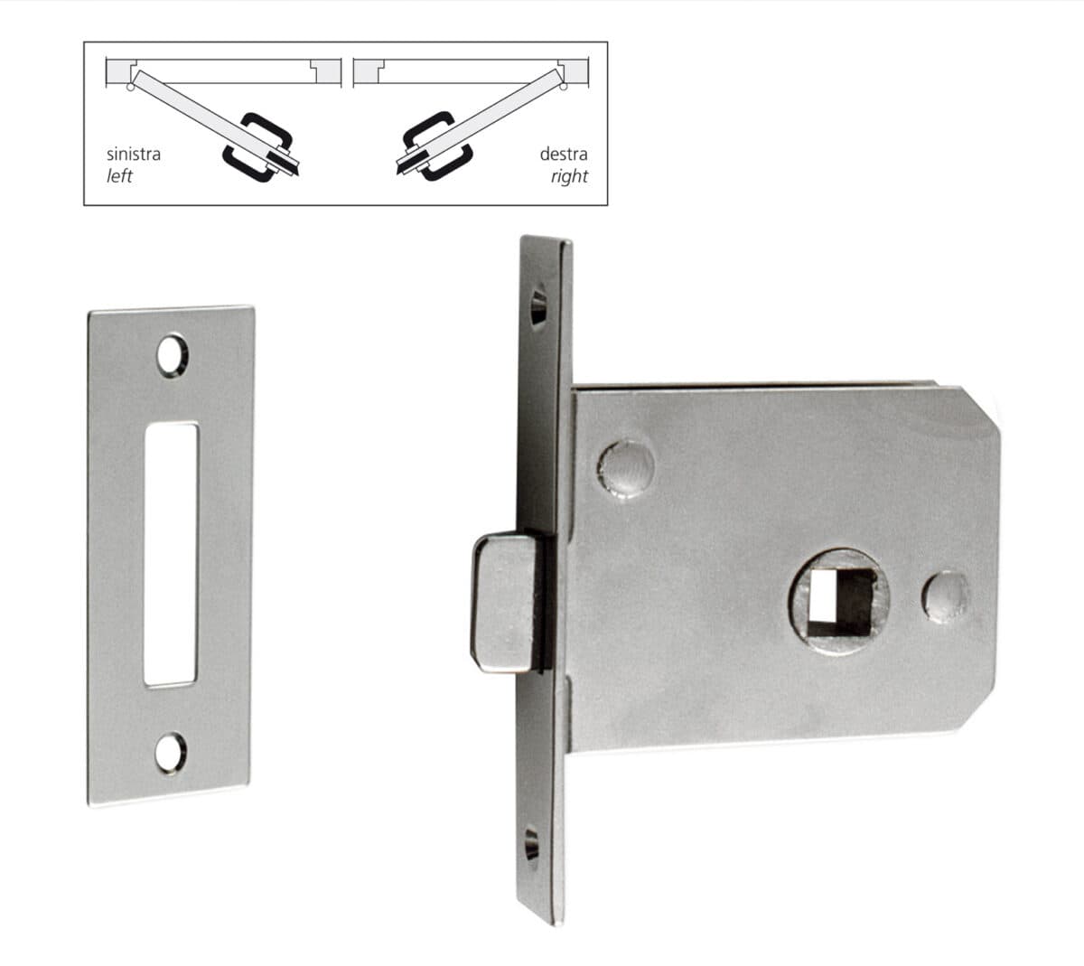 Lock with striking plate - Image 1