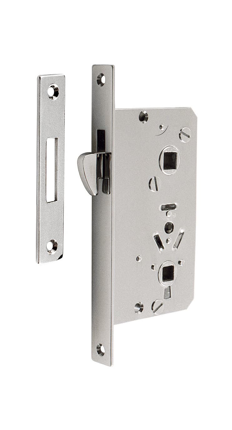 Lock with striking plate and locking square 7mm - Image 1