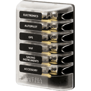 ST Glass 6 Circuit Fuse Block with Cover - Image 1