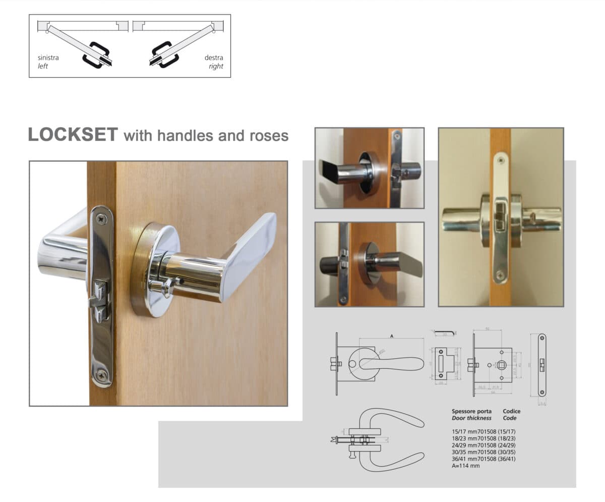 SYMMETRIC LOCKSET WITH 7062 HANDLES - Image 1