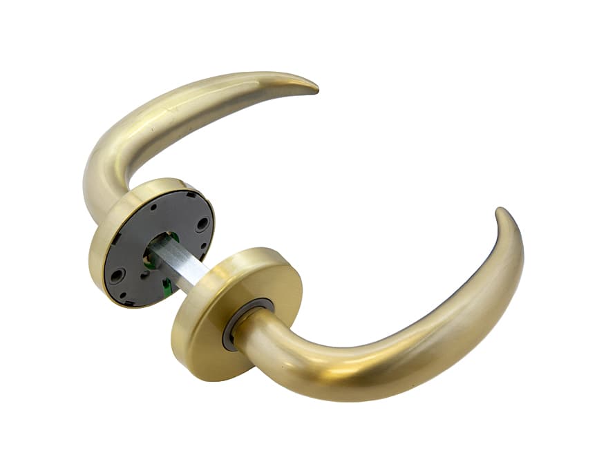 HORN HANDLES WITH SPRING LOADED ROSES - Image 1