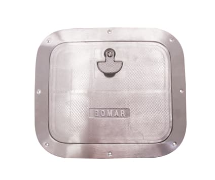 Bomar Commercial Grade Series 11″ x 12 7/8″ Rectangle Cast Aluminum Inspection Hatch - Image 1