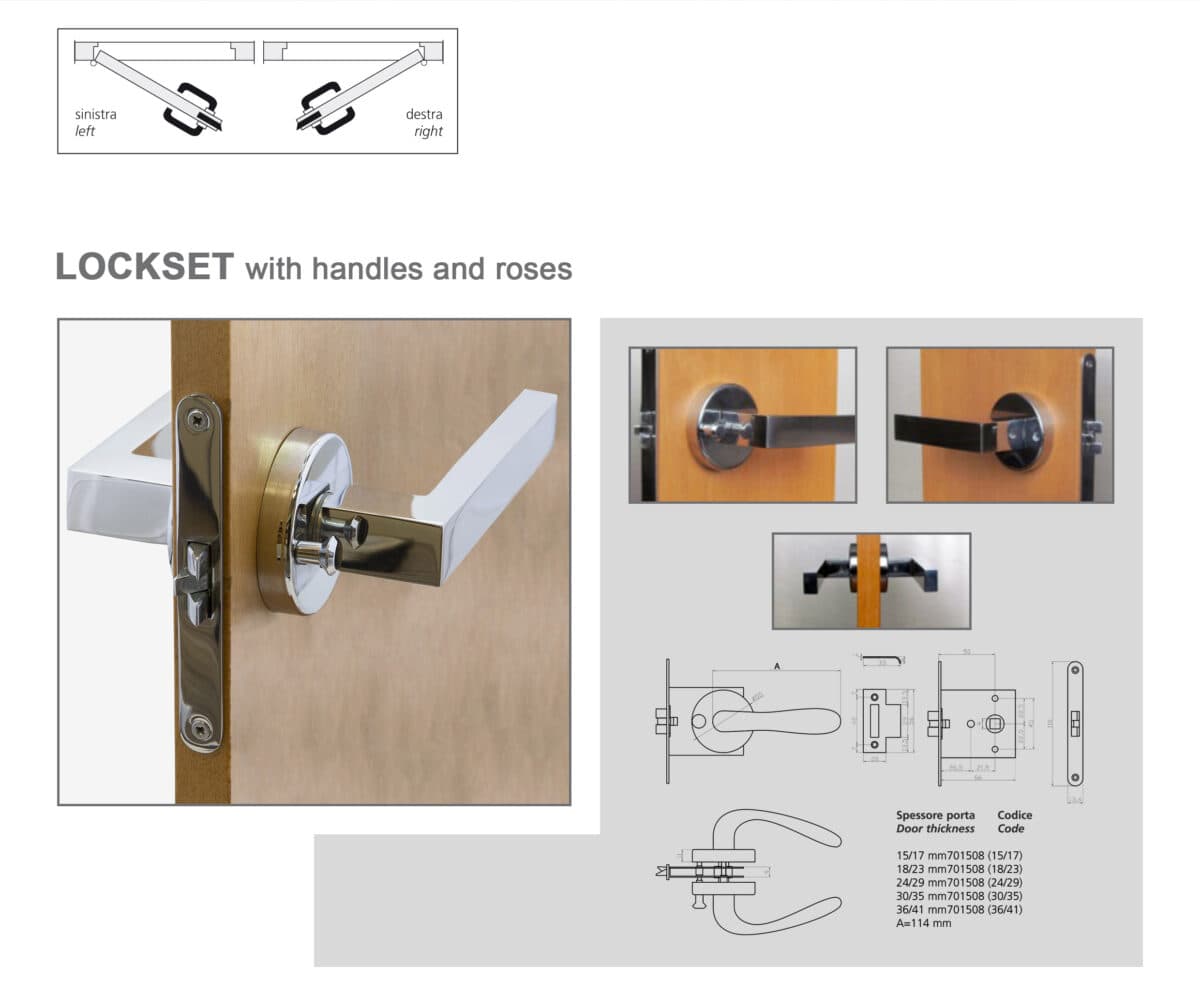 SYMMETRYC LOCKSET WITH 706100 HANDLE - Image 1