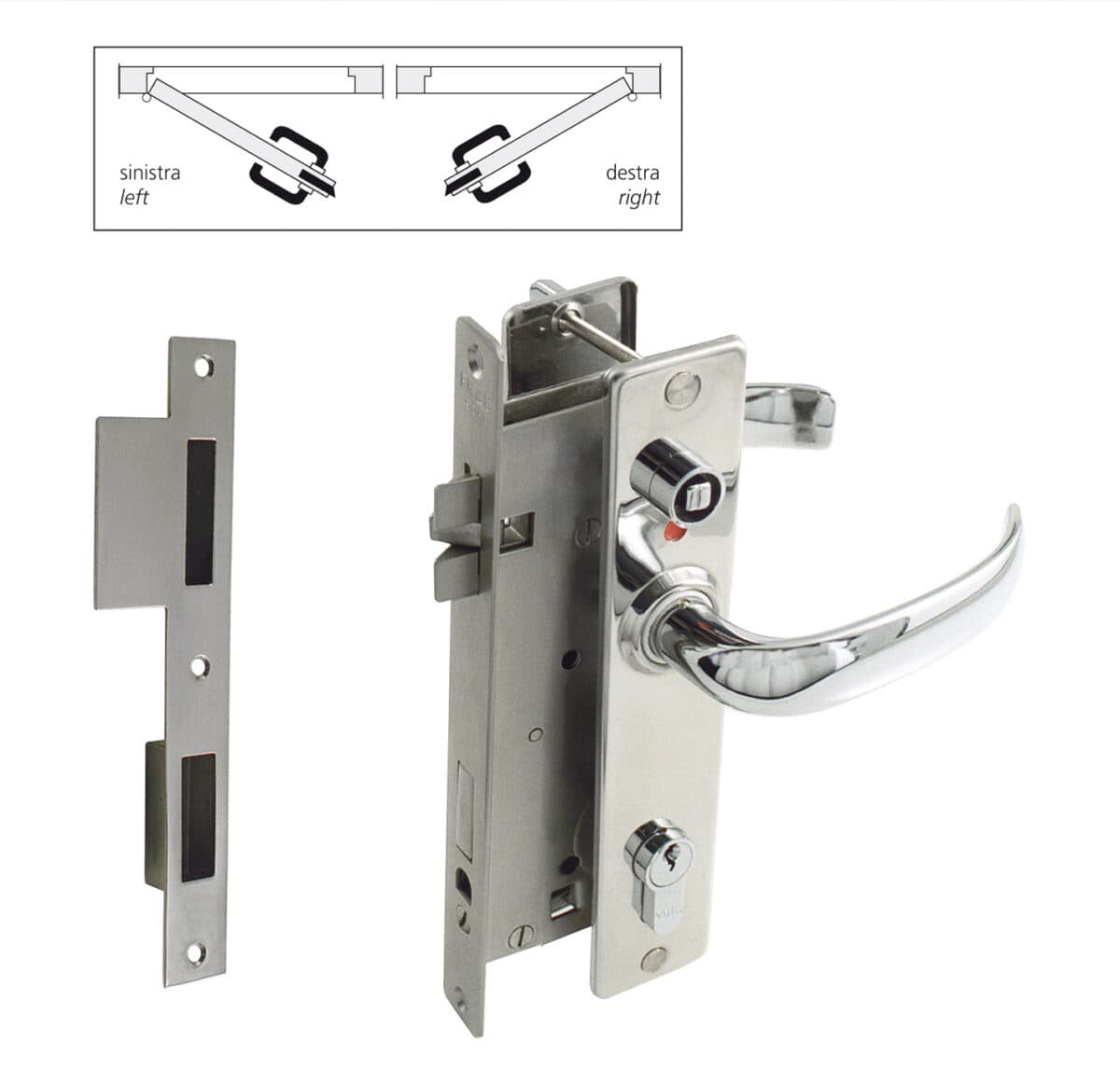 Cylinder lockset with 3 keys and dead bolt - Image 1
