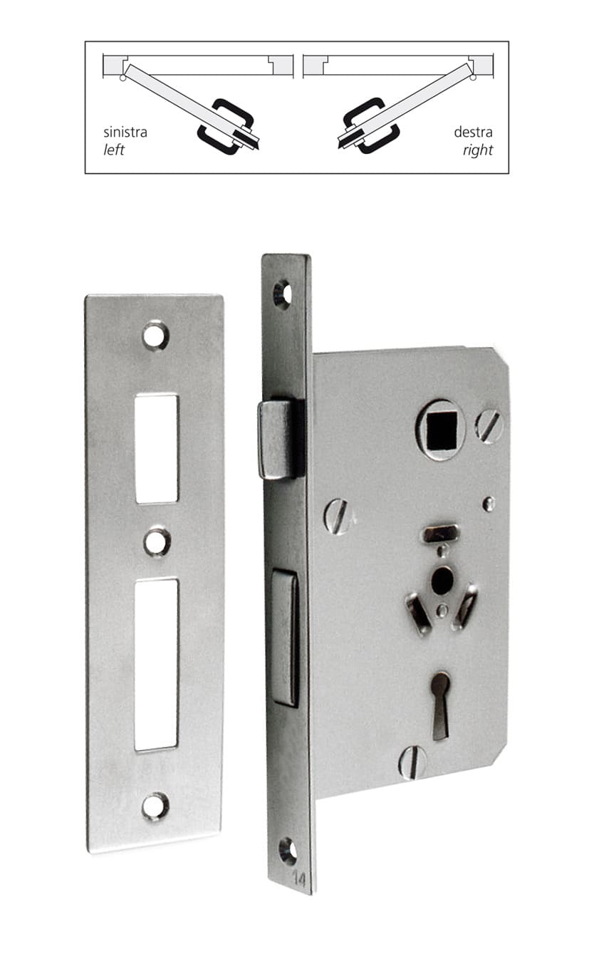 Lock with striking plate and 2 keys - Image 1
