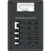 Traditional Metal Panel - AC Main + 3 Positions, AC Voltmeter - Image 1