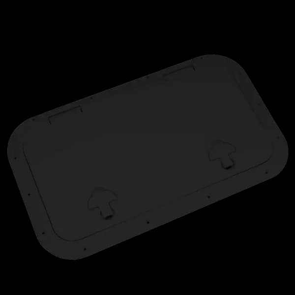 Bomar Gray Series 7″ x 11″ Rectangle Molded Inspection Hatch - Color: Stark White - Image 1