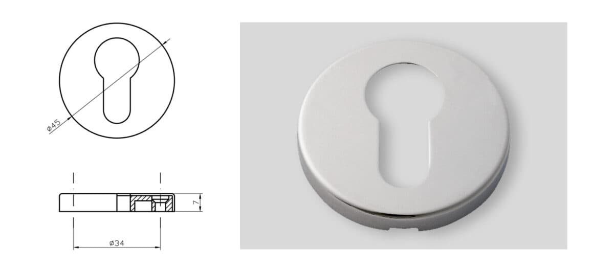 Rose for locking cylinder - Image 1