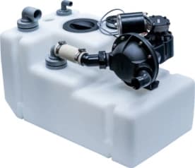 Waste water tank system 42lt, includes 12V pump & sensor - Image 1
