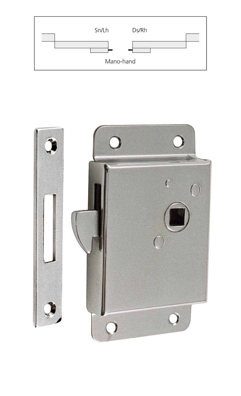 Lock with striking plate - Image 1