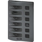 WeatherDeck® 12V DC Waterproof Fuse Panel - Gray 6 Positions - Image 1