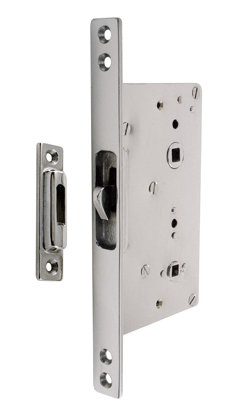 Lock with striker stainless steel hook and locking square 7 mm - Image 1
