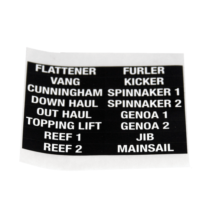 LABEL FUNCTION SHEET CLUTCHES - Image 1