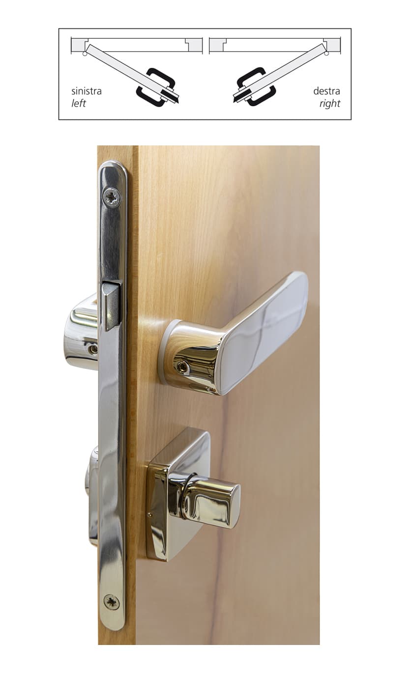 NAUTA C-SHOWER SLAM BLOCK LOCKSET - Image 1