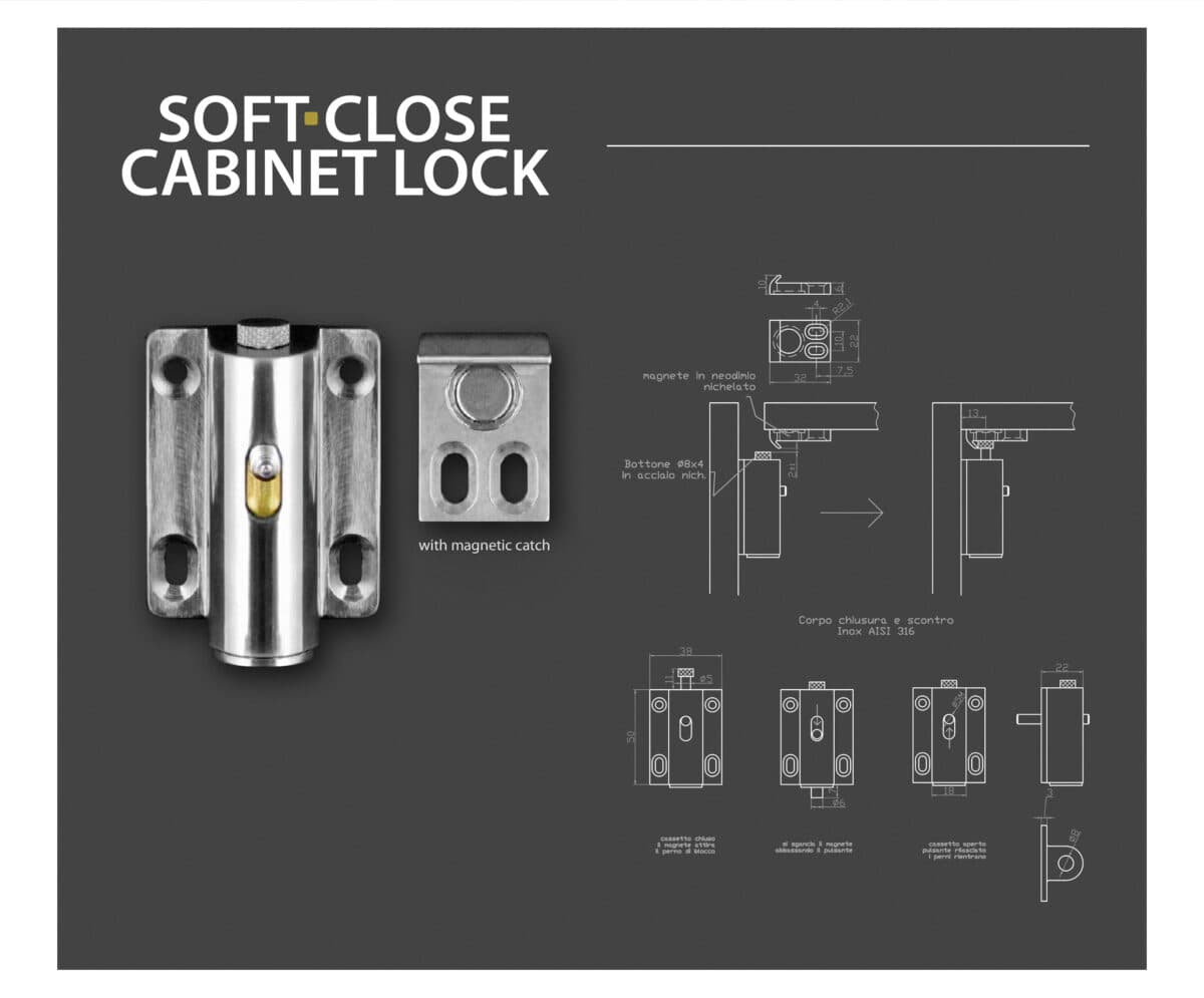 Soft Close Cabinet Lock - Image 1