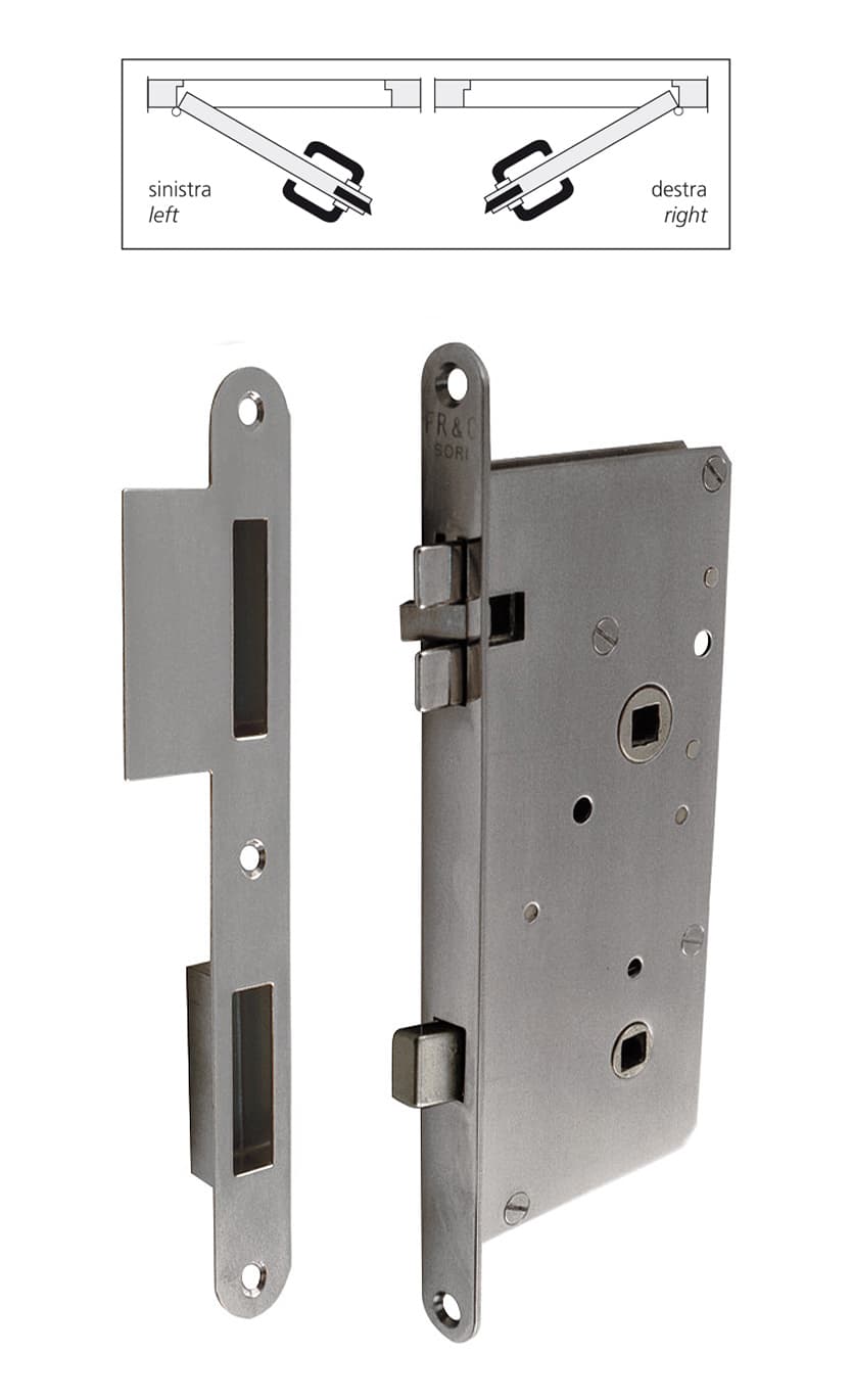 Mortise lock with striker and dead bolt - Image 1